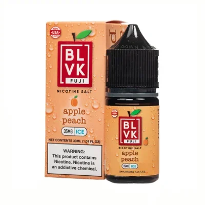 Apple Peach Ice BLVK Fuji Salt Nic E-Juice 30ml