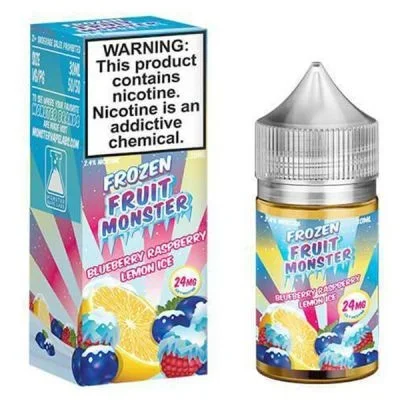 Blueberry Raspberry Lemon Ice Frozen Fruit Monster TFN Salt Nic 30ml