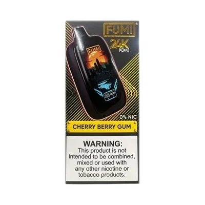 Cherry Berry Gum Fumi 24K 0% Zero Nicotine Disposable