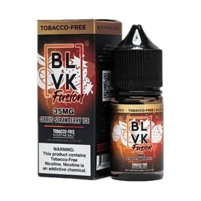 Citrus Strawberry Ice BLVK Fusion TFN Salt Nic E-Juice 30ml