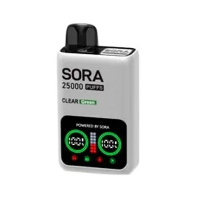 Clear Green Sora 25K Puffs Disposable