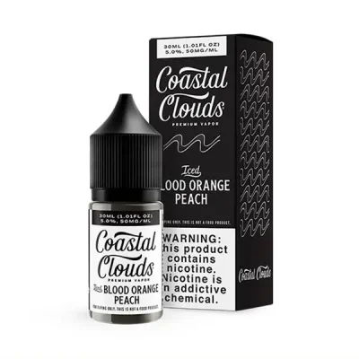Coastal Clouds Iced Blood Orange Peach Salt Nic E-Juice 30ml