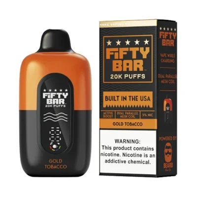Gold Tobacco Fifty Bar V2 20K Disposable