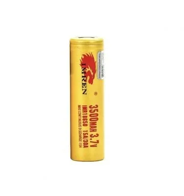 IMREN 18650 30A Yellow Rechargeable Battery