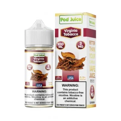 Pod Juice Virginia Tobacco TFN E-Juice 100ml
