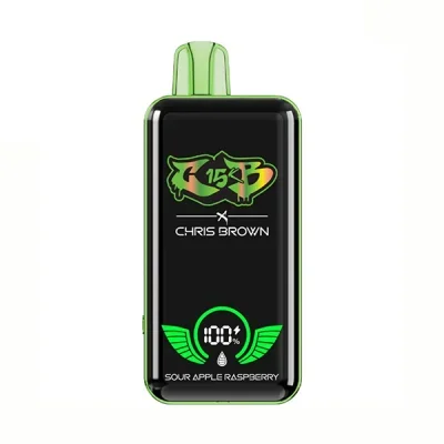 Sour Apple Raspberry Chris Brown x CB15K 15000 Puff Disposable