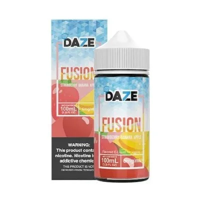 Strawberry Banana Apple Iced 7 Daze Fusion TFN E-Juice 100ml