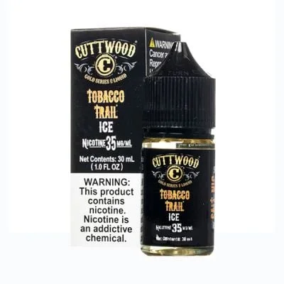 Tobacco Trail Ice Cuttwood Gold Series Salt Nic E-Juice 30ml